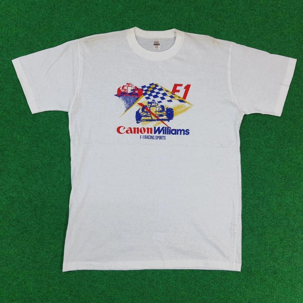 Racing Sports White Cotton T Shirt F1
